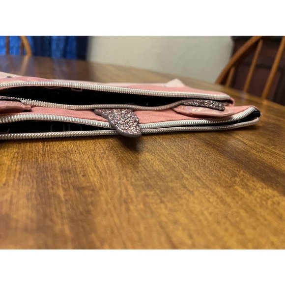 NWT Justice Girls Rose Gold Sparkly Unicorn Initial "C" Pencil Pouch - Picture 6 of 8